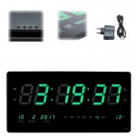 Ceas de perete cu afisaj verde